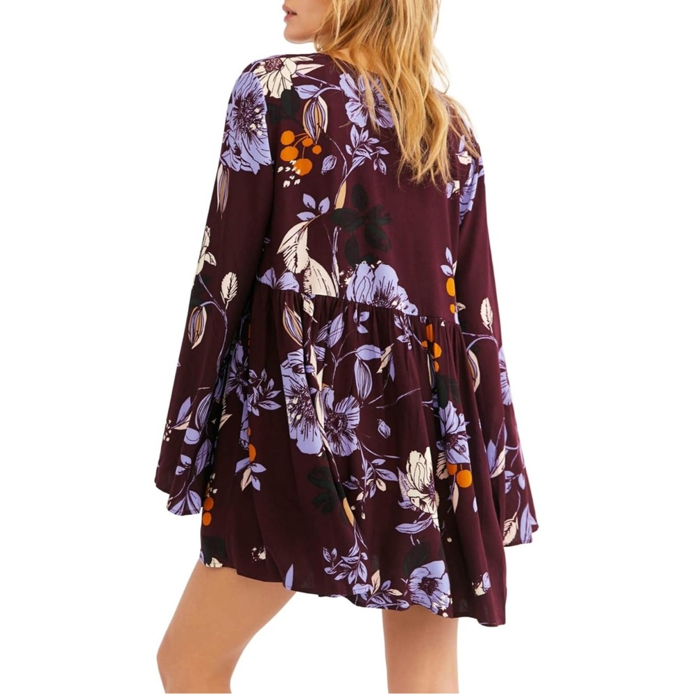 Free People Bella Printed Long Sleeve Tunic Dress